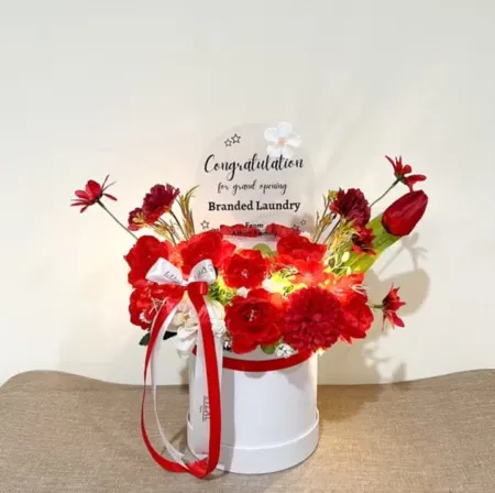 Bloom Box Akrilik Ucapan Grand Opening Seluma